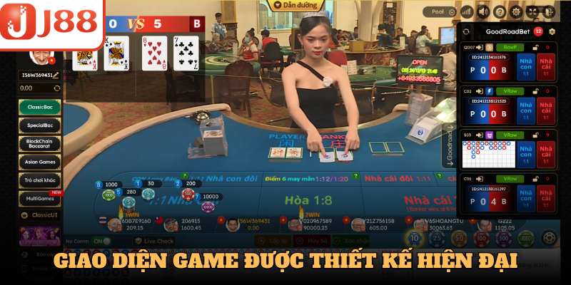 Giao diện game được thiết kế hiện đại, trẻ trung, thao tác tiện lợi